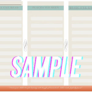 Books Field Trips Music Planner